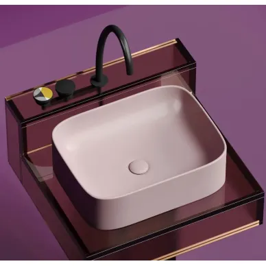Раковина накладная Ceramicanova Element (CN6052MP) (50.5 см) розовая матовая 5