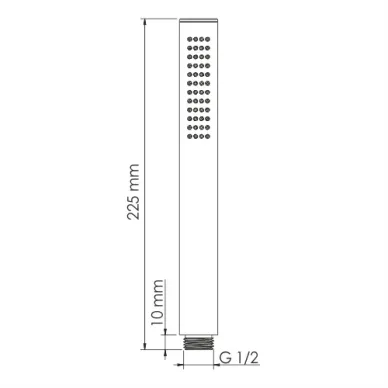 Душевая система Wasserkraft Neckar 2100 скрытого монтажа, золото 7