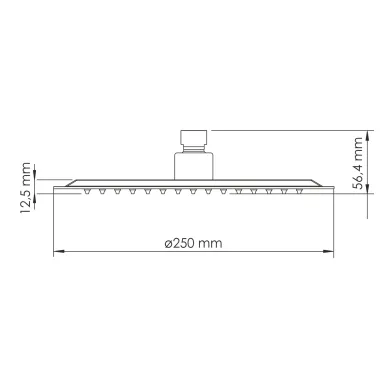 Душевая система Wasserkraft Asphe 7700 скрытого монтажа, с термостатом, золото розовое 5