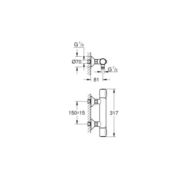 Термостат для душа Grohe Grohtherm 34793000 3
