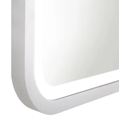 Зеркало Art&Max Genova AM-Gen-800-800-DS-F-White 80x80 см с LED подсветкой, bianco matt 6
