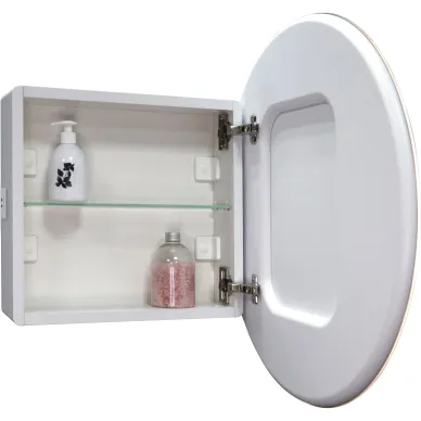 Зеркальный шкаф MIXLINE Оливия (70см) 553157 с LED-подсветкой, белый 6