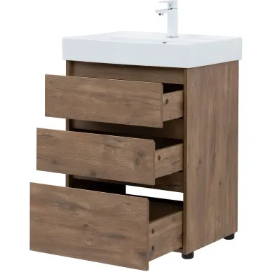 Тумба для ванной Aquanet Nova Lite 302471 60 см, дуб рустикальный 3