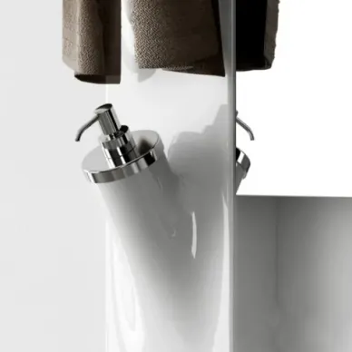 Artceram Sotto Up Дозатор для жидкого мыла, подвесной, цвет: белый/хром  ACA027 bi/cr Акция 0