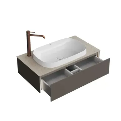 Kerama Marazzi Magica Тумба подвесная, 88.4х48.5х22см., 1 ящик, цвет: вечерний серый матовый MA.90.1\EGR.M 6