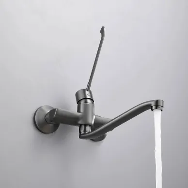 Смеситель для кухни BELZ B019 B79019-3 оружейная сталь 3