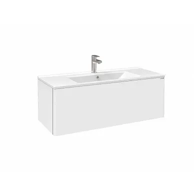 Тумба для ванной Creavit Creta CT0100.00.BB 100 см, подвесная, с раковиной, белая 0