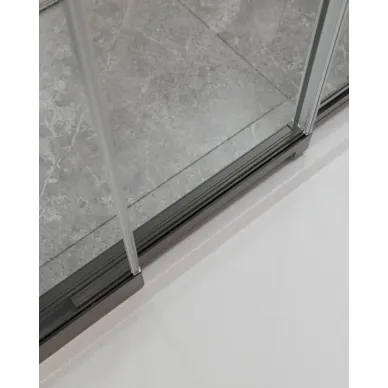 Душевой уголок Cezares Molveno MOLVENO-AHF-31-100/90-C-GM-IV 100x90 профиль оружейная сталь/стекло прозрачное 4