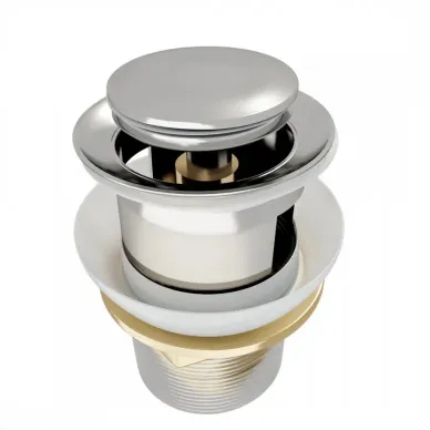 Сливной набор для раковины Teymi Ritta T140125 с переливом, click-clack, хром 7