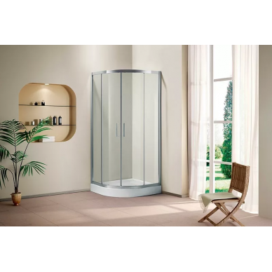Душевой уголок Cezares Porta R2 (100x100) прозрачное стекло 2