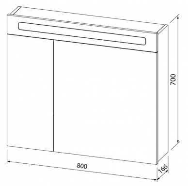 Зеркальный шкаф Iddis New Mirro (80 см) (NMIR802i99) 5