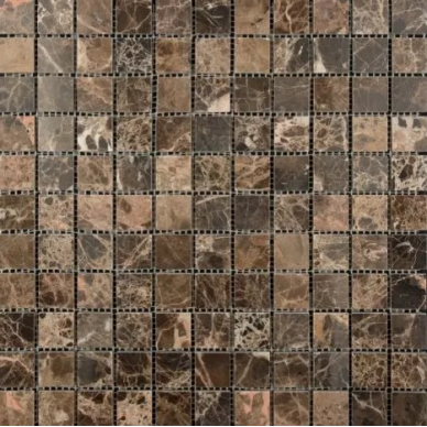 7M022-25P (Emperador Dark) мозаика Мрамор 25х25 305х305 0