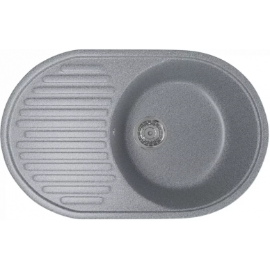 Мойка кухонная Mixline ML-GM16	(525111)	темно-серый 0