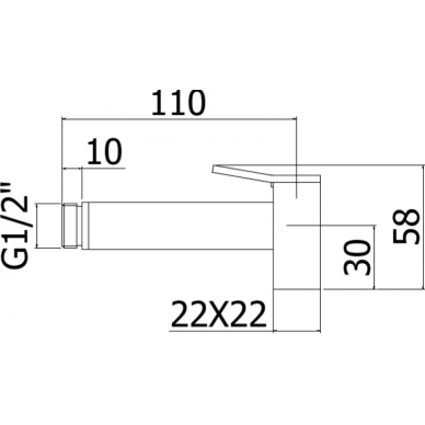 Гигиенический душ Paffoni Tweet Square (ZDOC121CR) хром 1