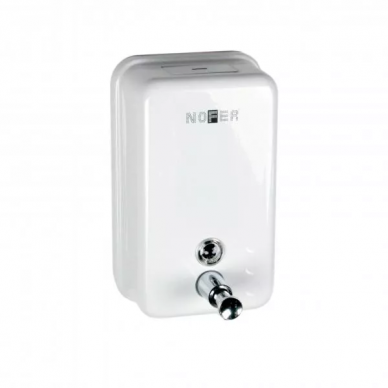 Дозатор для жидкого мыла Nofer Inox (03001.W) белый 0
