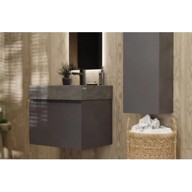 Тумба для ванной Raval Facet (Fac.01.60/P/A/RL) (60 см) антрацит 7