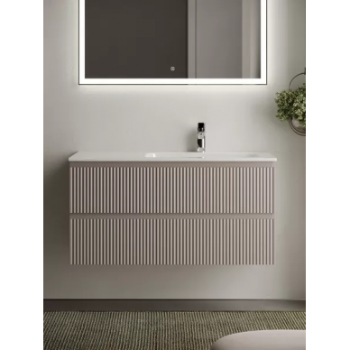 Тумба для ванной Sancos Snob R (SNR100RSM) (99.5 см) (под раковину с правой чашей) Doha Soft 6