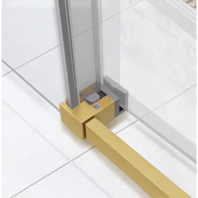 Душевой уголок Vincea Slim Soft (VSR-1SS9012CLG) 120х90х200 см, профиль брашированное золото/стекло прозрачное 1