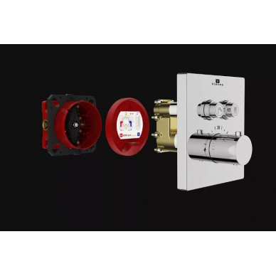 Душевая система Vincea Inspire (VSFW-3I21T2CH) встраиваемая термостатическая, двухрежимная, хром 9