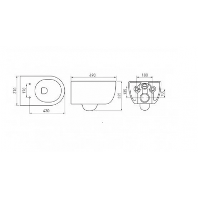 Инсталляция Berges Novum 525 + EGO Rimless + кнопка O1 (белый) в комплекте с унитазом (белый), безободковый, с сидением микролифт 8