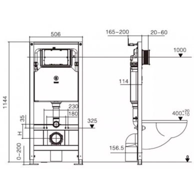 Инсталляция Welt Wasser AMBERG 506 + HEIMBACH 041 GL-WT + AMBERG RD-MT CR в комплекте с унитазом, безободковый, с сидением микролифт 5