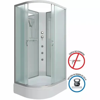 Душевая кабина Niagara Classic 120х90 R (NG-33294-14RBKG) с гидромассажем 7