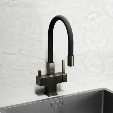 Смеситель для кухни Sancos Arno (SC4005GG) с функцией подключения фильтра, вороненая сталь 5