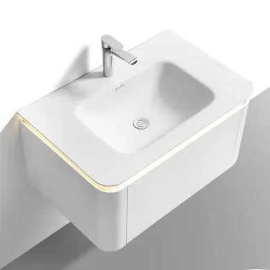 Тумба с раковиной Black & White Universe U925.800 (80 см) (с Led подсветкой) Milk white 5