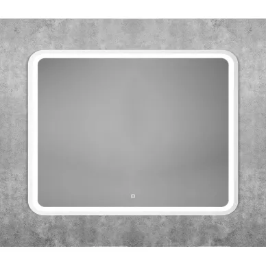 Зеркало Art&Max GenovaAM-Gen-900-800-DS-F-White 90x80 см с LED подсветкой, bianco matt 5