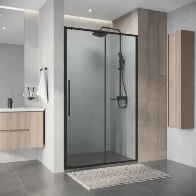 Душевая дверь Niagara Nova NG-34-11AGR 110х195 профиль графит/ стекло прозрачное 5