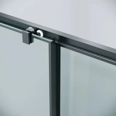 Душевой уголок Grossman Cosmo 110х70х195 см, стекло прозрачное/профиль чёрный 6