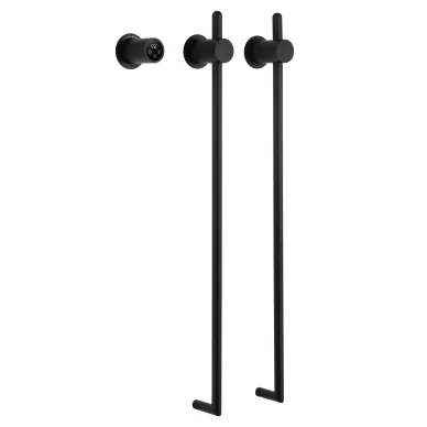 Полотенцесушитель электрический Wonzon & Woghand Leipzig WW-AL3621-MB встраиваемый, чёрный матовый 0