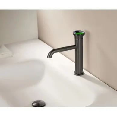 Смеситель для раковины Bronze de Luxe 9009GM-G графит/зеленый 7