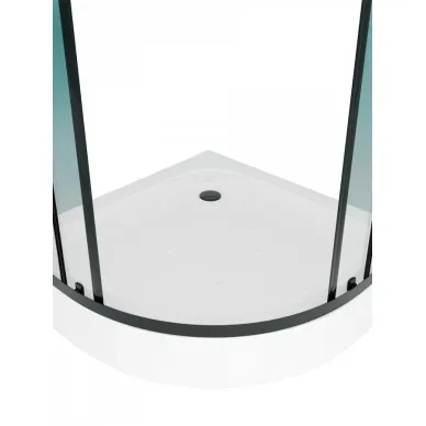 Душевой уголок Teymi Lina T00504 90x90, с поддоном, чёрный/стекло прозрачное 9