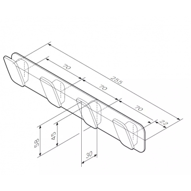 Крючок AM.PM Inspire V2.0 (A50A35900) четверной 5