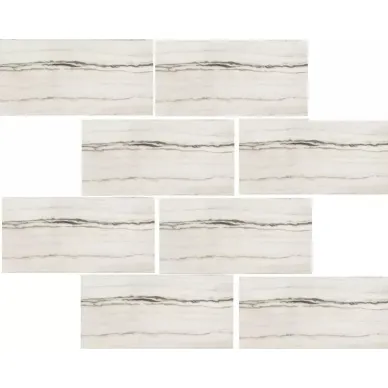 756346 PREXIOUS White Fantasy Mosaico Matte 7,5X15 30x30 0