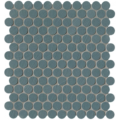 fNVR Milano&Wall Blu Round Mosaico 29.5x32.5 0