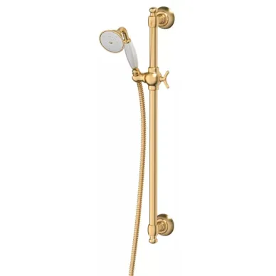 Душевая штанга Ponsi Stilmar Matte Gold (PON 376..ST.OS), с душем (матовое золото) 0