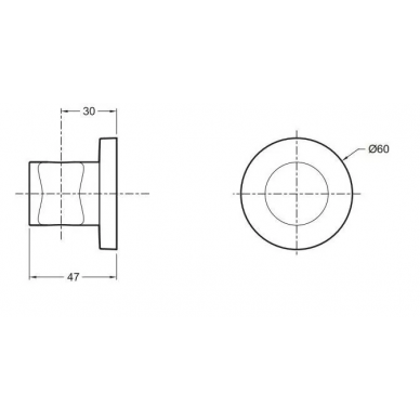 Держатель для ручного душа Jacob Delafon Modulo (8466D-CP) 1