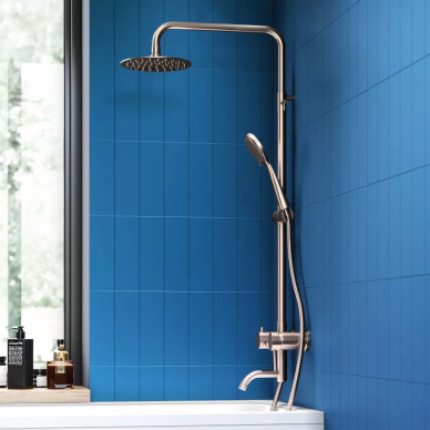 Душевая система Dorff Logic new (D0703000SS) нержавеющая сталь 6