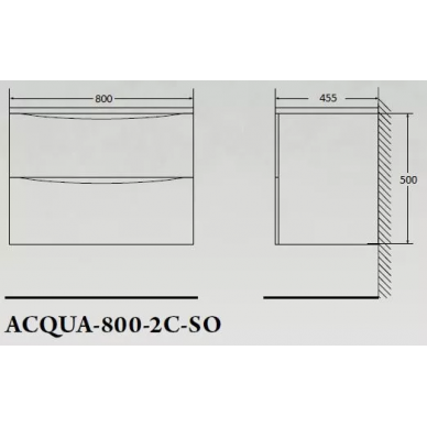 Тумба для ванной BelBagno Acqua (ACQUA-800-2C-SO-CVG) Cemento Verona Grigio 11