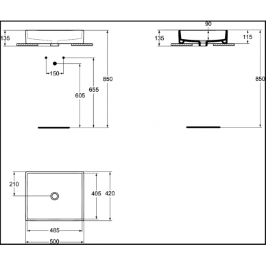 Раковина Ideal Standard Strada (K077601) (50 см) 5