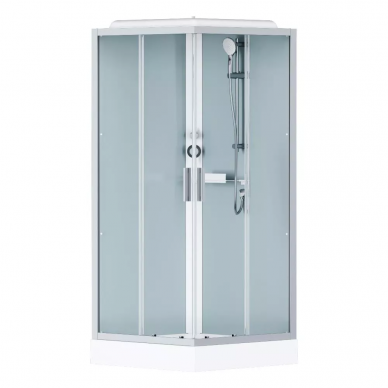 Душевая кабина Am.Pm Gem (W90C-403-090MT) (90х90) (профиль матовый хром, стекло прозрачное) 1