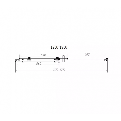 Душевой уголок Vincea Como-N (VSR-4CN8012CL) 120х80х195 см, профиль хром/стекло прозрачное 5