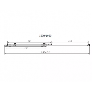 Душевой уголок Vincea Como-N (VSR-4CN9015CLB) 150х90х195 см, профиль черный/стекло прозрачное 5