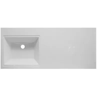 Тумба с раковиной Эстет Dallas Luxe 120 L (ФР-00001932) (левая) подвесная, 1 ящик, белая 5