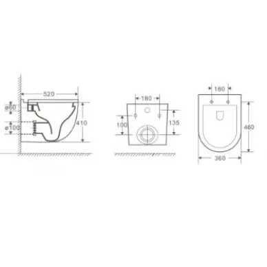 Инсталляция Welt Wasser AMBERG 506 ST + HEIMBACH 043 GL-WT + Amberg RD-WT в комплекте с унитазом, безободковый, с сидением микролифт 6