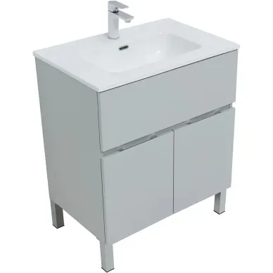 Тумба для ванной  Aquanet Алвита New 303899 70 см, серый матовый 5