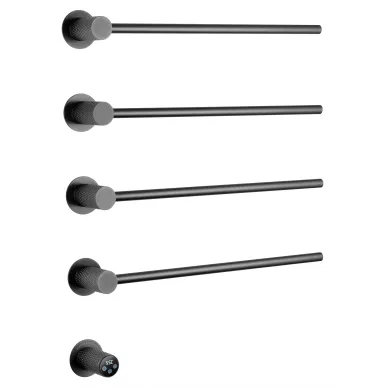 Полотенцесушитель электрический Wonzon & Woghand Munchen WW-A354-GM встраиваемый, темный графит 0