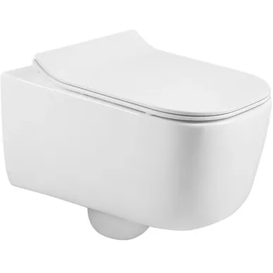 Комплект унитаз с инсталляцией и сиденьем микролифт Aquatek Лугано SET AQUATEK ЛУГАНО безободковый 5